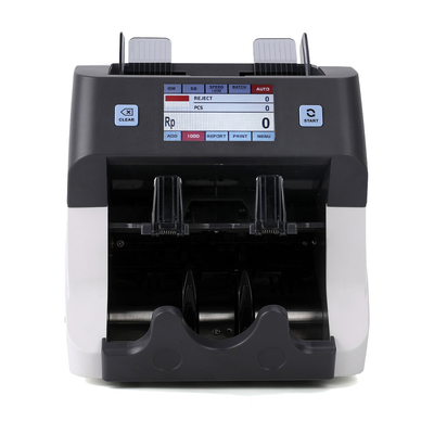 4.3 pouces 2 + 1 Pocket Mixed Machine de tri des billets de banque en espèces Compteur de factures Compteur de factures CL-208C
