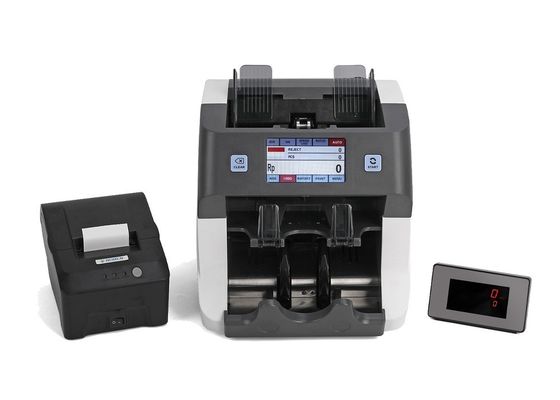Bon prix 4.3 pouces 2 + 1 Pocket Mixed Machine de tri des billets de banque en espèces Compteur de factures Compteur de factures CL-208C en ligne