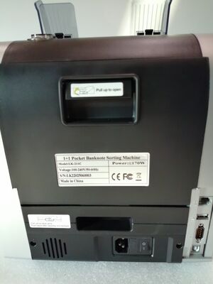 1+1 Machine de tri de billets de poche Détecteur de billets Noir avec affichage LED LK22025060003