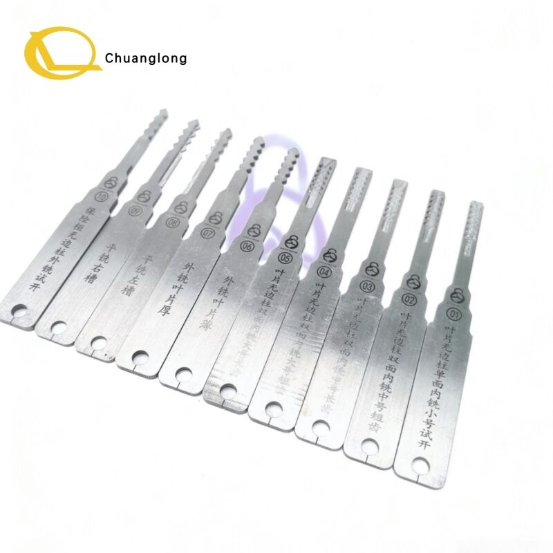Kit d'outils d'ouverture de serrures Master Grand® 10 pièces pour coffres-forts chinois de niveau C, serrures d'urgence, serrures de véhicules et de circulation