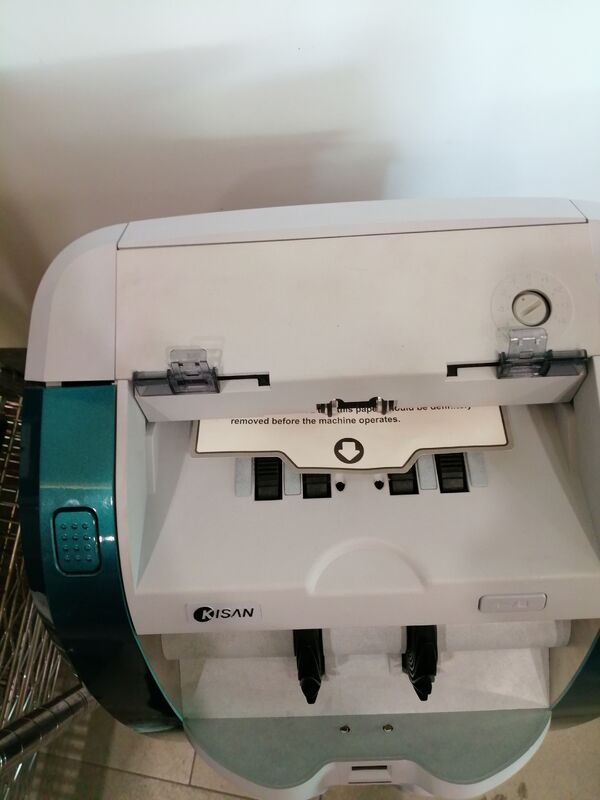 Machine de tri des billets de banque Kisan Détecteur de compteur d'argent Bleu avec écran LED Smart K3 S16E01-3659